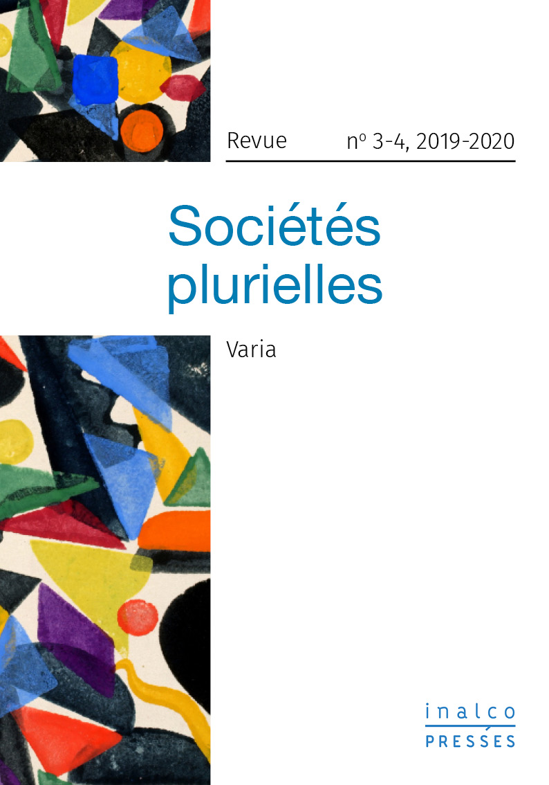 Couverture Sociétés plurielles 3-4 | 2019-2020